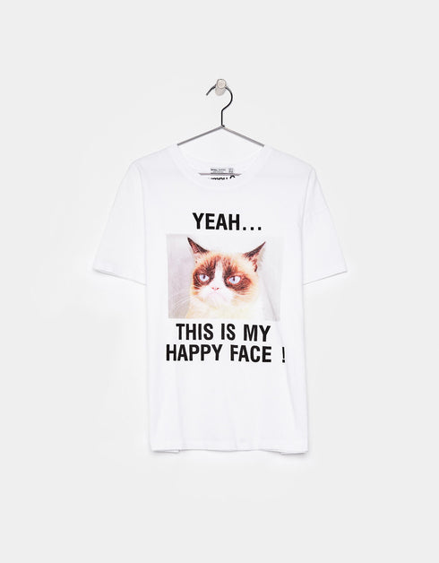 Ecologically grown cotton T-shirt with print